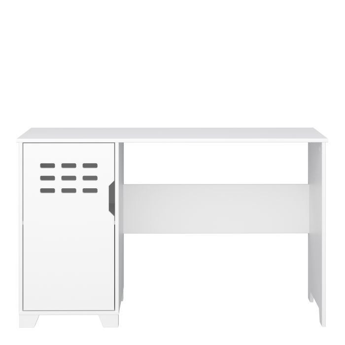 Escritorio 1 puerta en color blanco puro