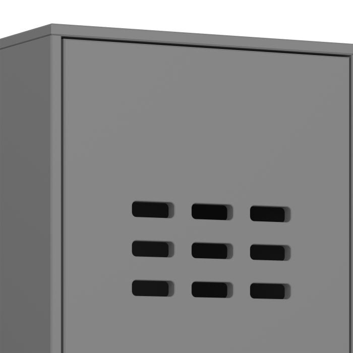 Escritorio de 1 puerta en gris Folkestone