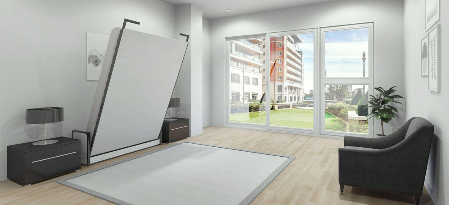 Single Horizontal Wall Bed 140cm x 190cm