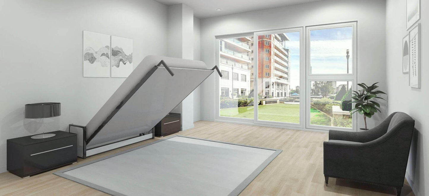 Studio Double Horizontal Wall Bed 135cm x 190cm
