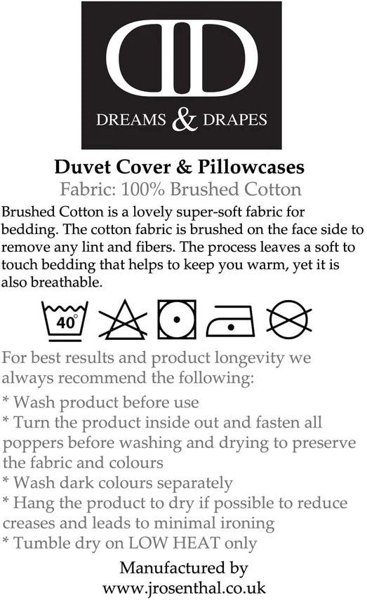 The 'Kentish' in Mustard 100% Brushed Cotton Duvet Cover Set