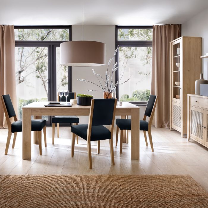 Extending Dining Table 160-200cm In Jackson Hickory Oak