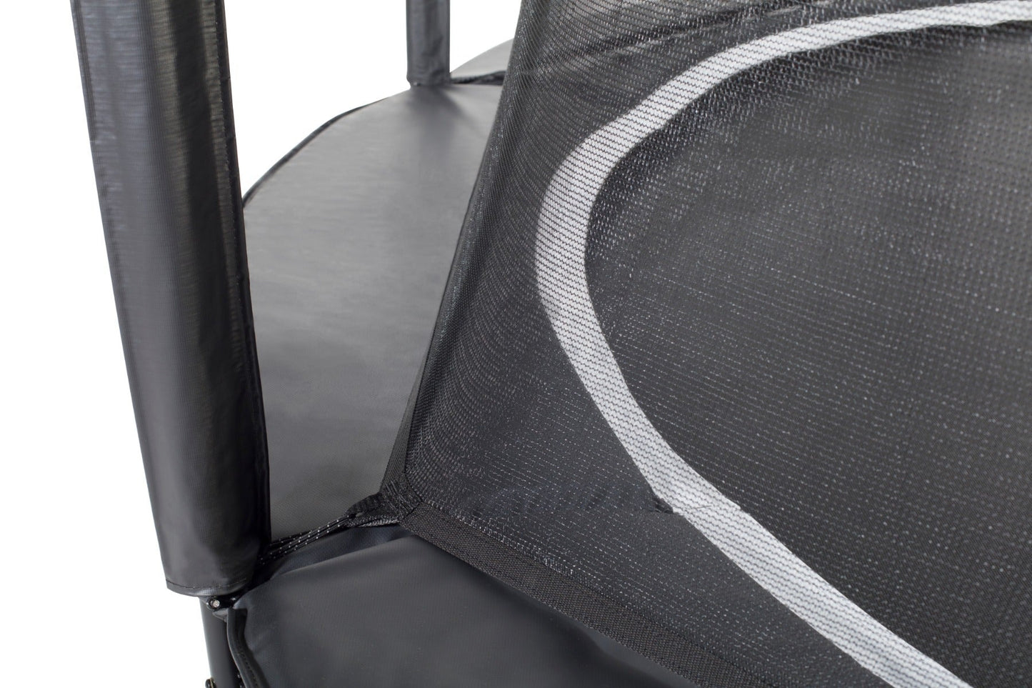 13ft (397cm) Salta BLACK Royal Baseground Round Trampoline with Enclosure