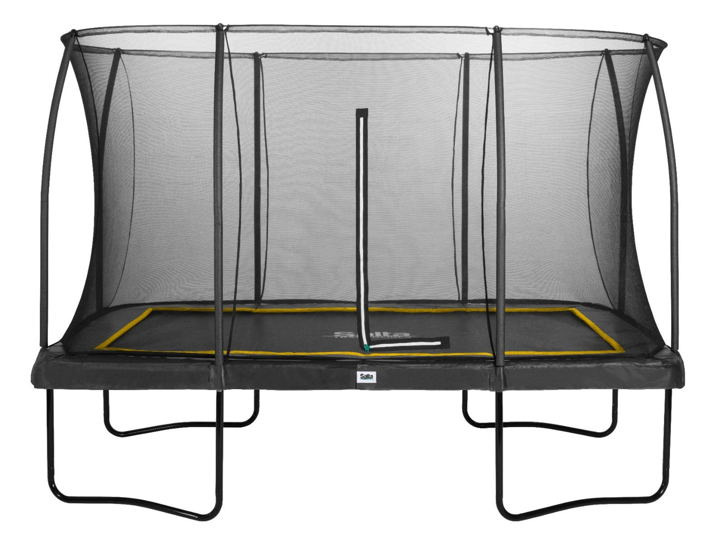 12ft (366cm) x 8ft (244cm) Salta BLACK Rectangular Comfort Edition Trampoline with Enclosure