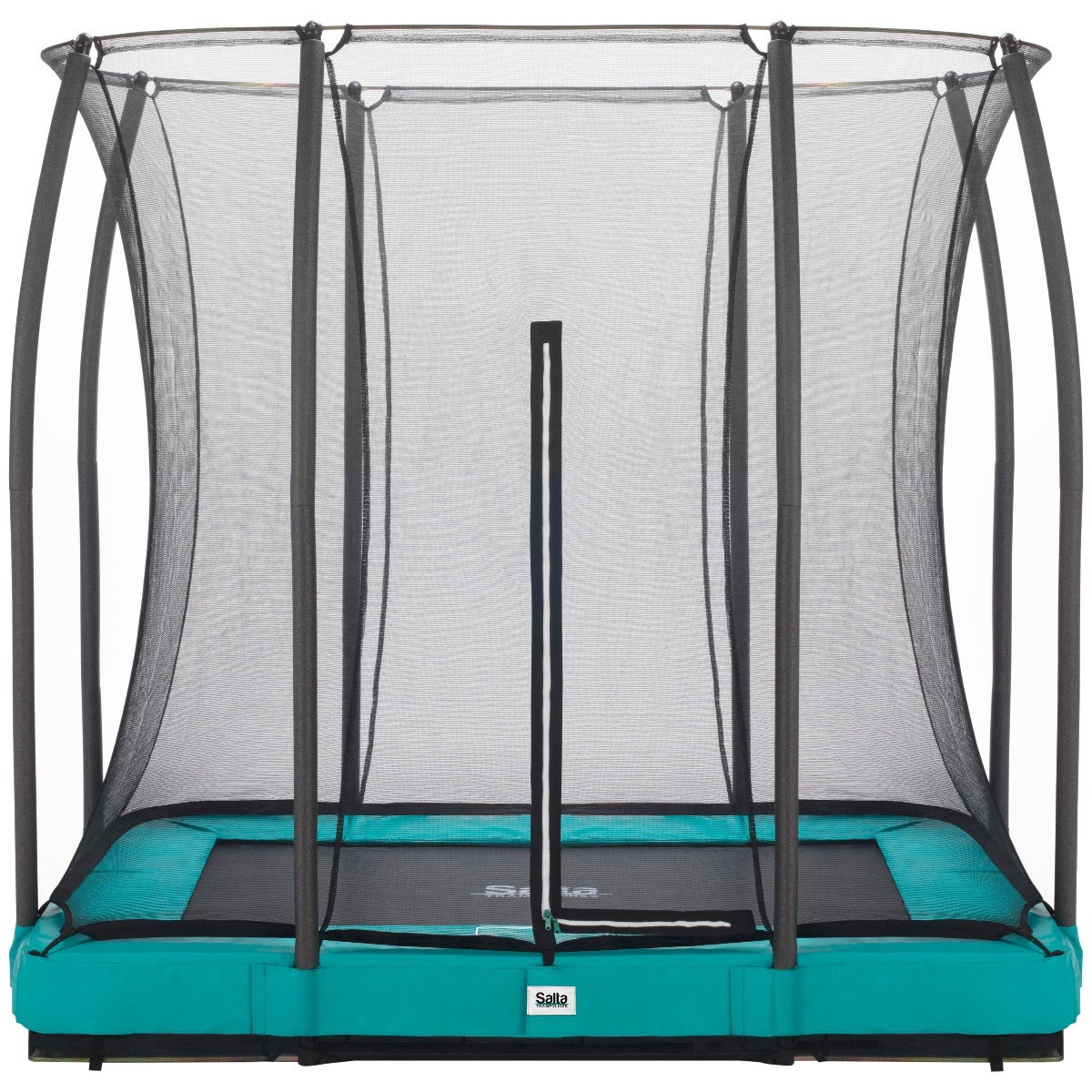7ft (214cm) x 5ft (153cm) Salta GREEN Rectangular Trampoline with Enclosure