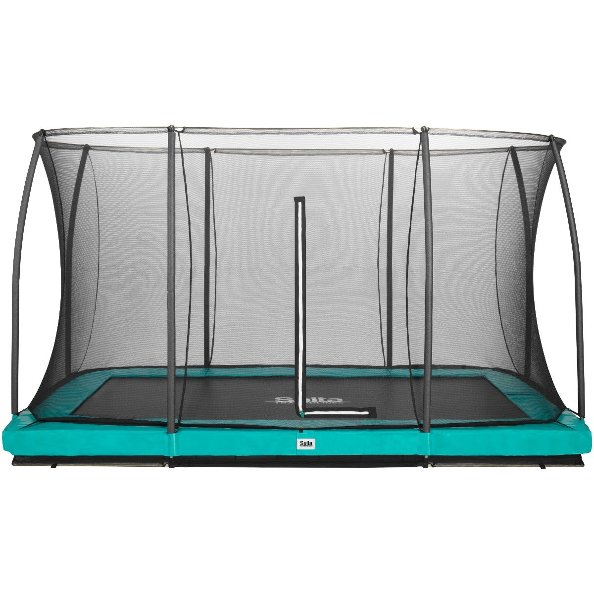 12ft (366cm) x 8ft (244cm) Salta GREEN Rectangular Comfort Edition Inground Trampoline with Enclosure
