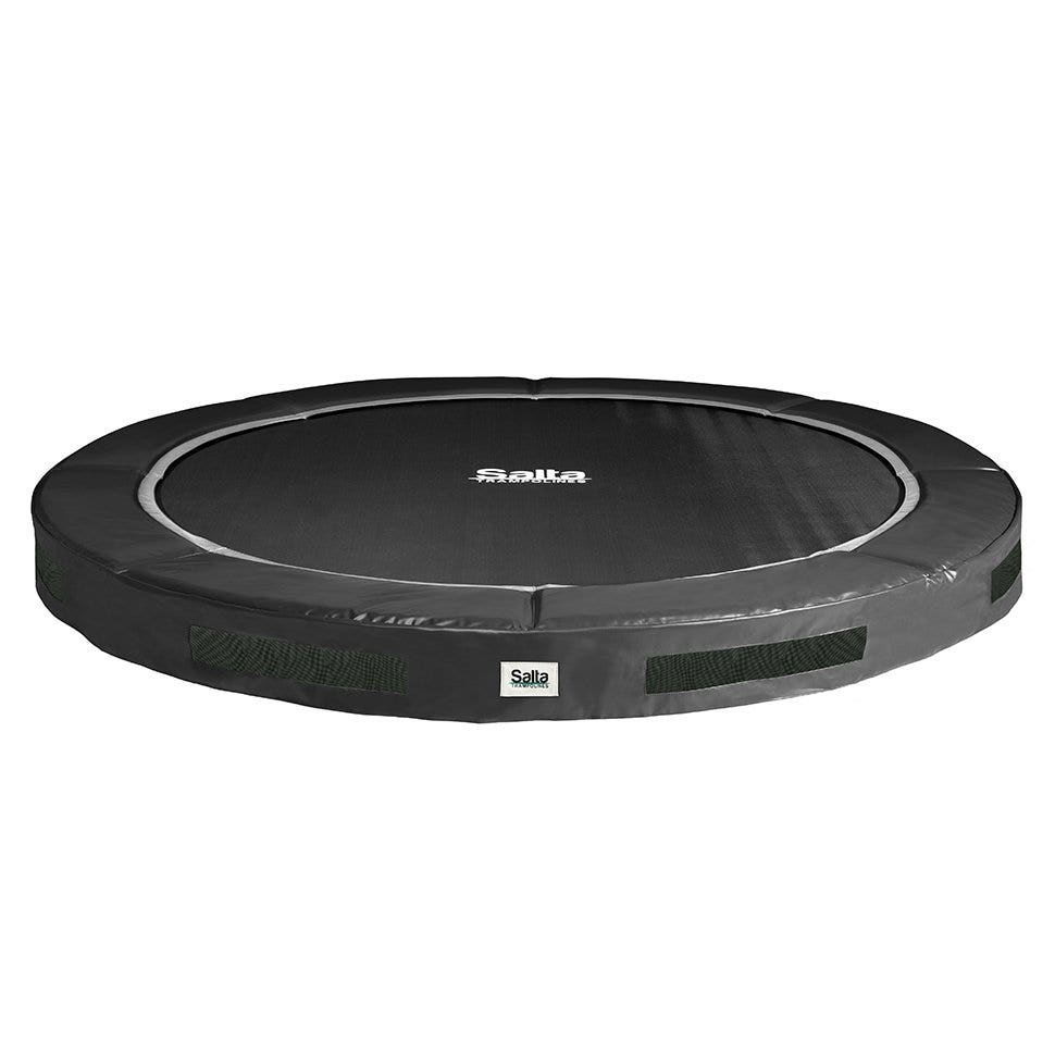 12ft (366cm) Salta BLACK Premium InGround Round Trampoline