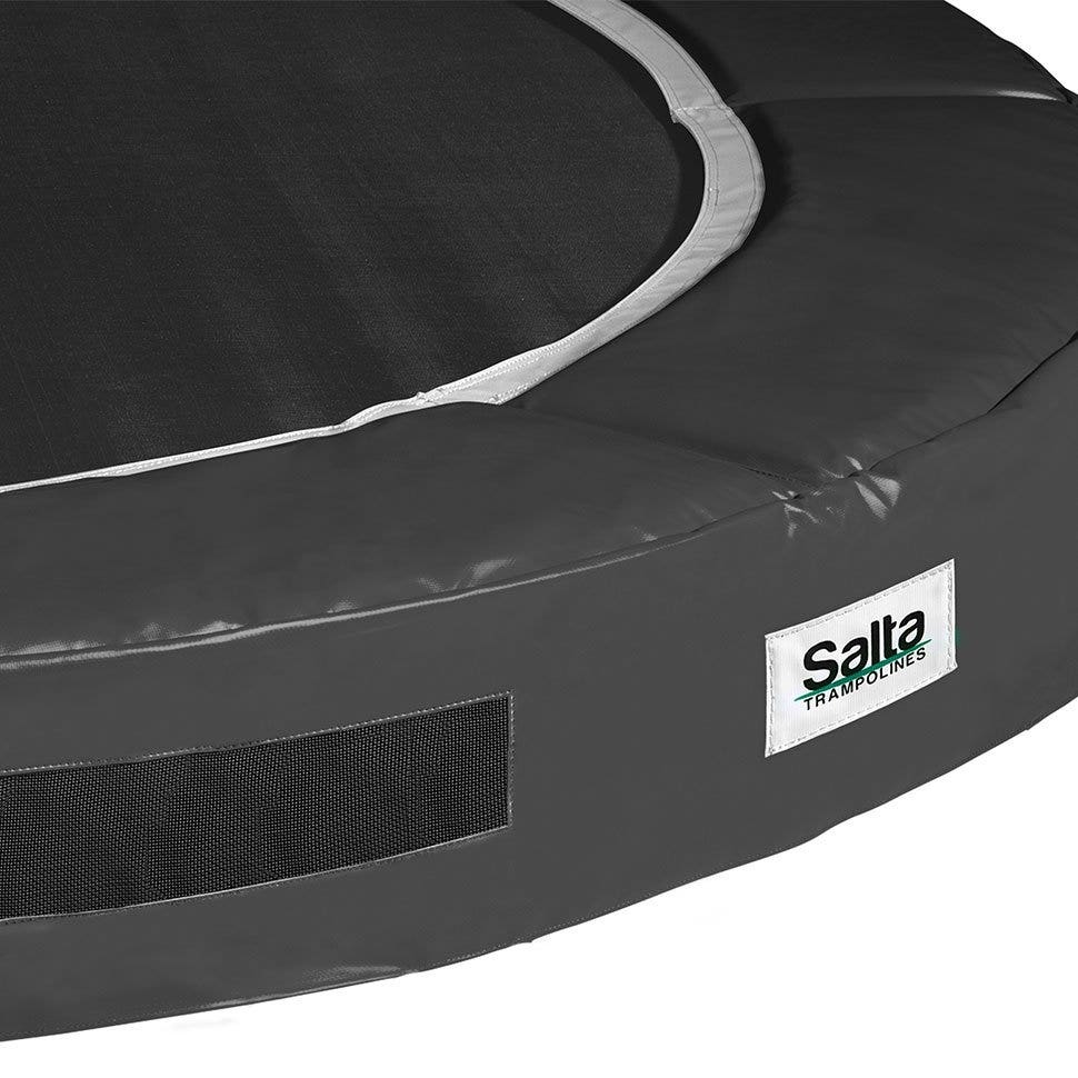 12ft (366cm) Salta BLACK Premium InGround Round Trampoline