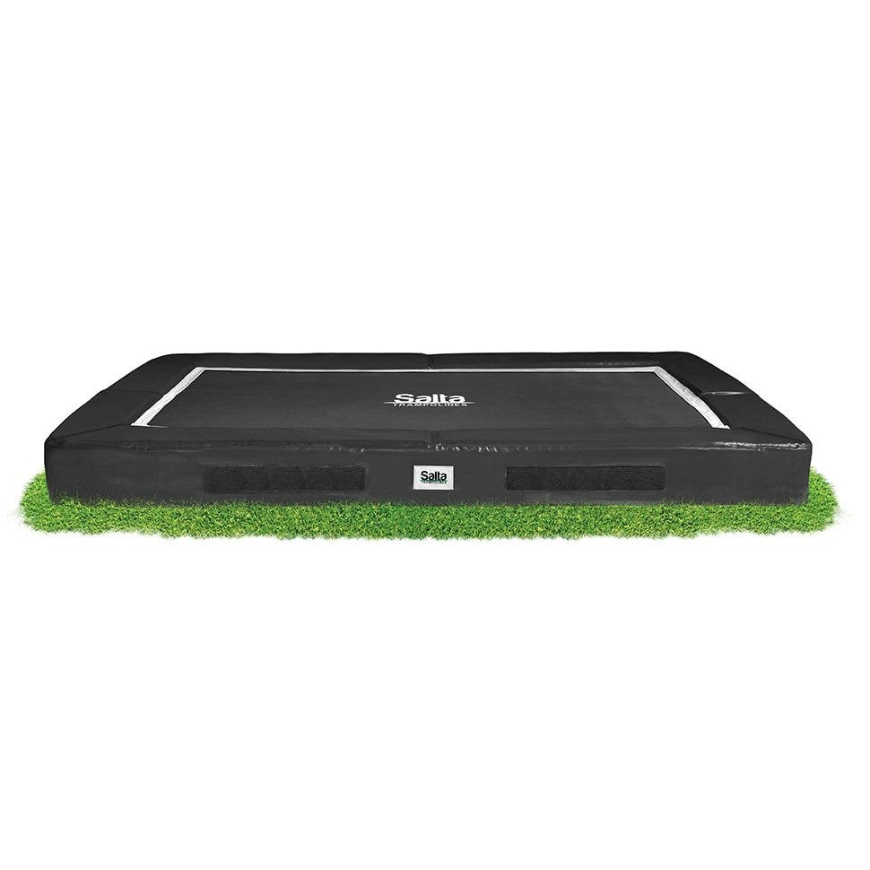 10ft (305cm) x 7ft (214cm) Salta BLACK Premium InGround Rectangular Trampoline