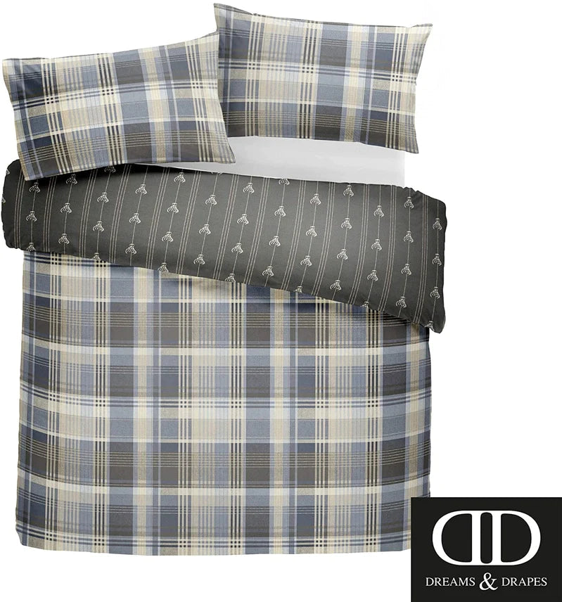 The 'Kentish' in Mustard 100% Brushed Cotton Duvet Cover Set