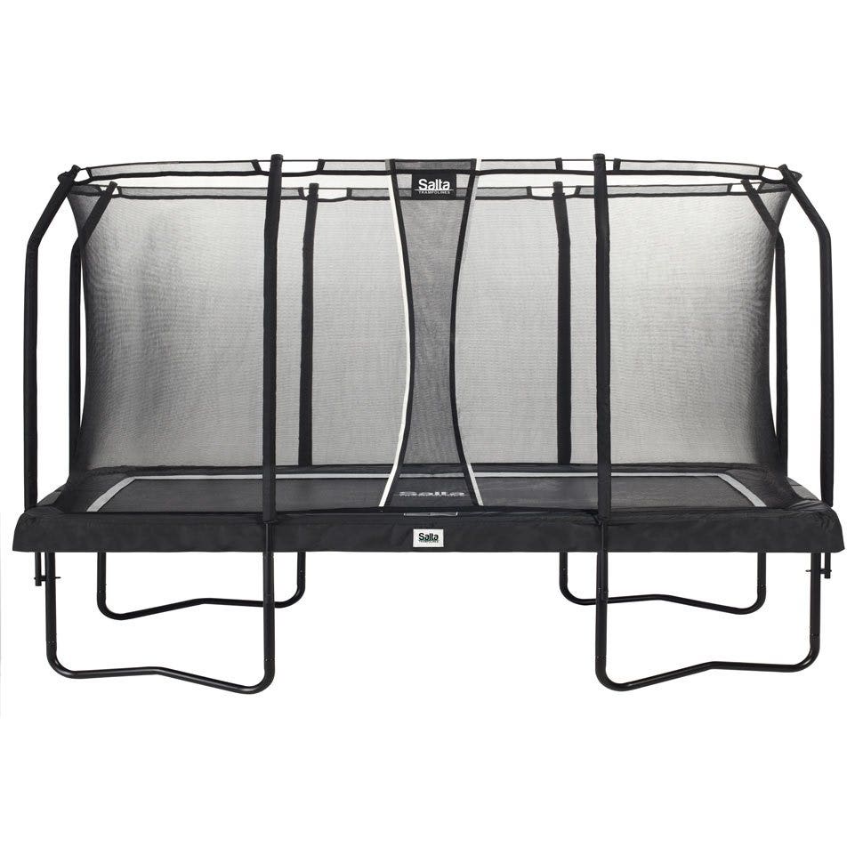13ft (397cm) x 8ft (244cm) Salta BLACK Rectangular Premium Trampoline with Enclosure