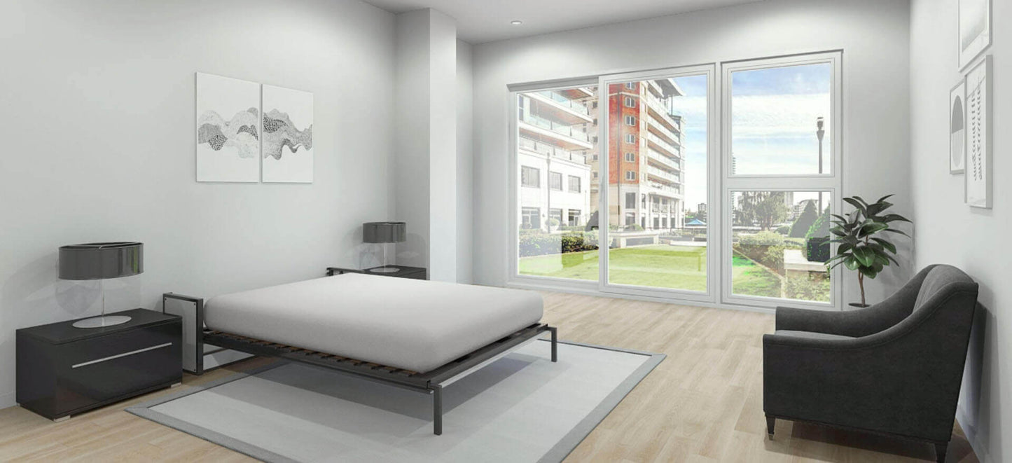 Single Horizontal Wall Bed 140cm x 190cm