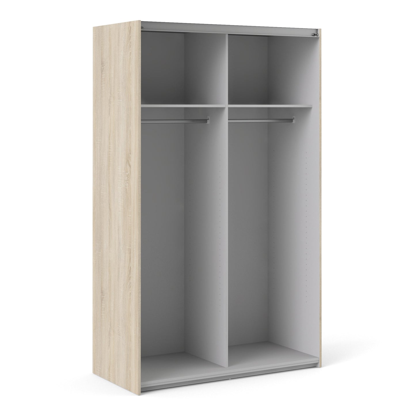 The 'Patsy' Collection. Sliding Wardrobe 120cm in Oak with Oak Doors with 2 Shelves