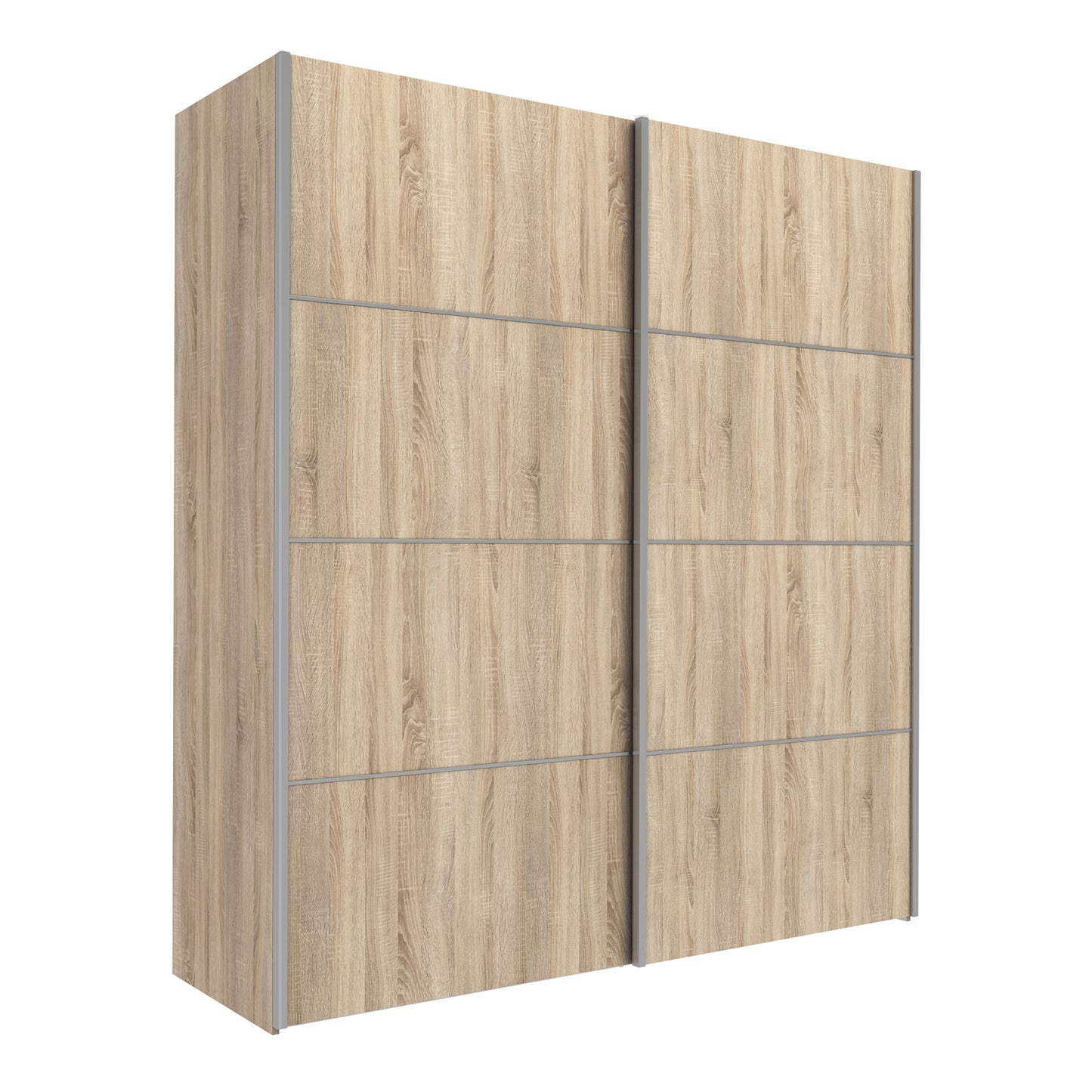 The 'Patsy' Collection. Sliding Wardrobe 180cm in Oak with Oak Doors with 2 Shelves