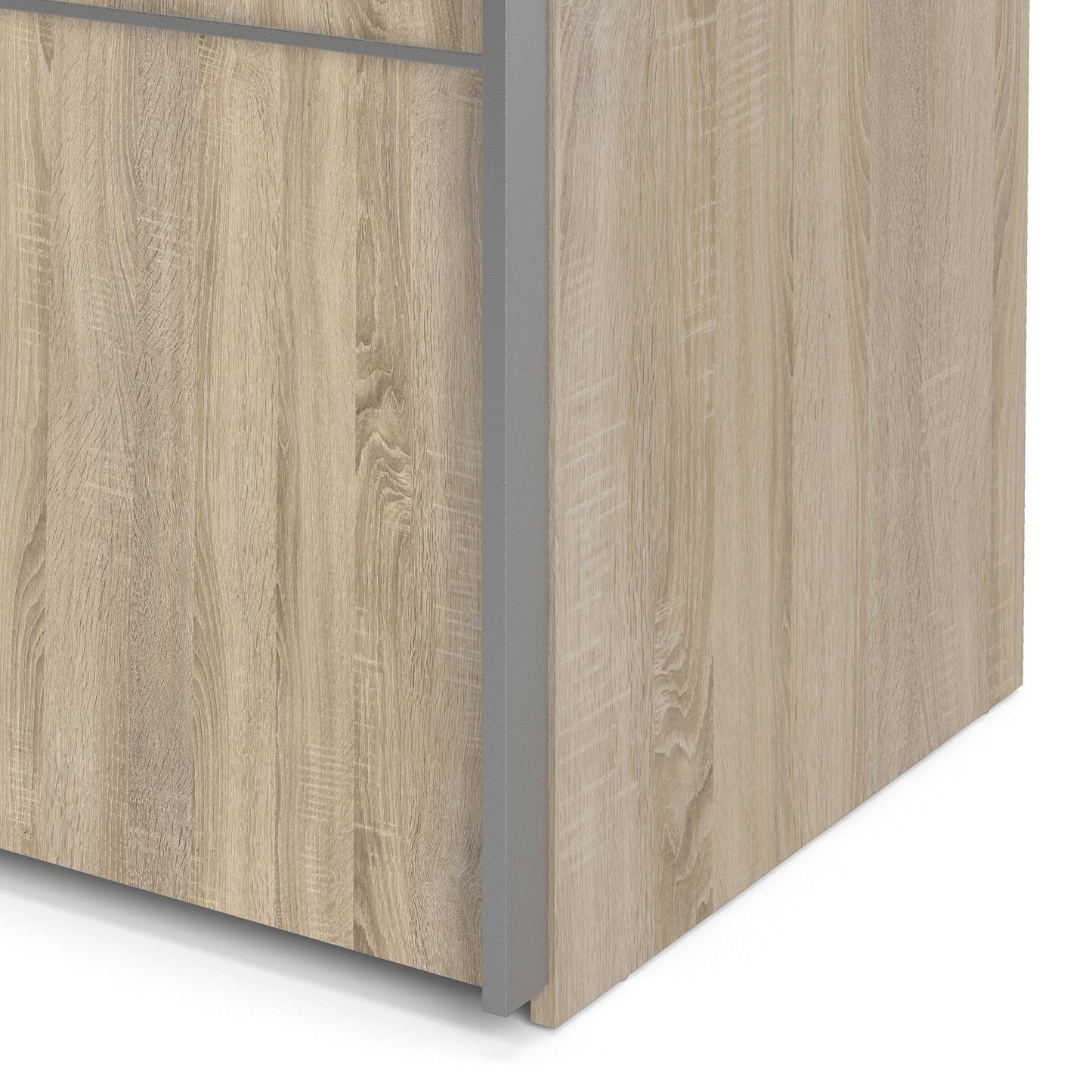 The 'Patsy' Collection. Sliding Wardrobe 180cm in Oak with Oak Doors with 2 Shelves