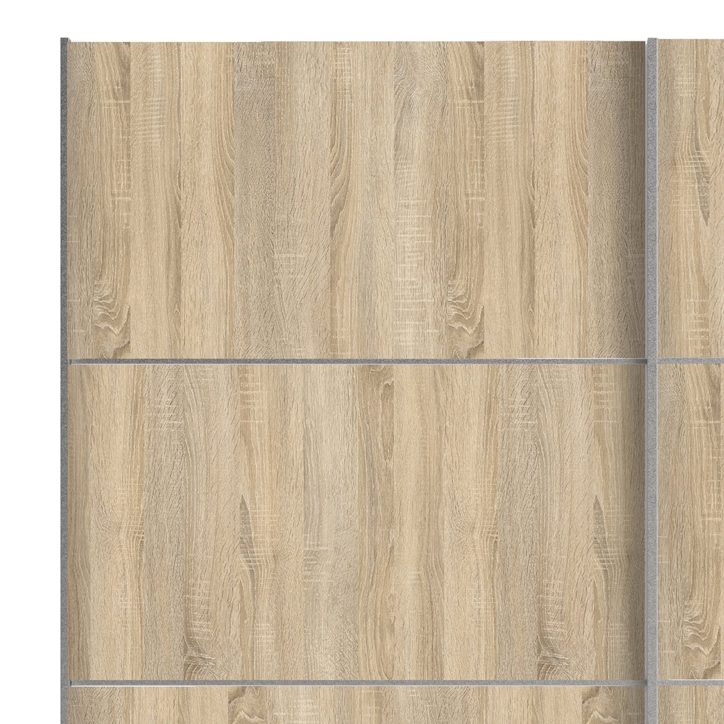 The 'Patsy' Collection. Sliding Wardrobe 180cm in Oak with Oak Doors with 5 Shelves