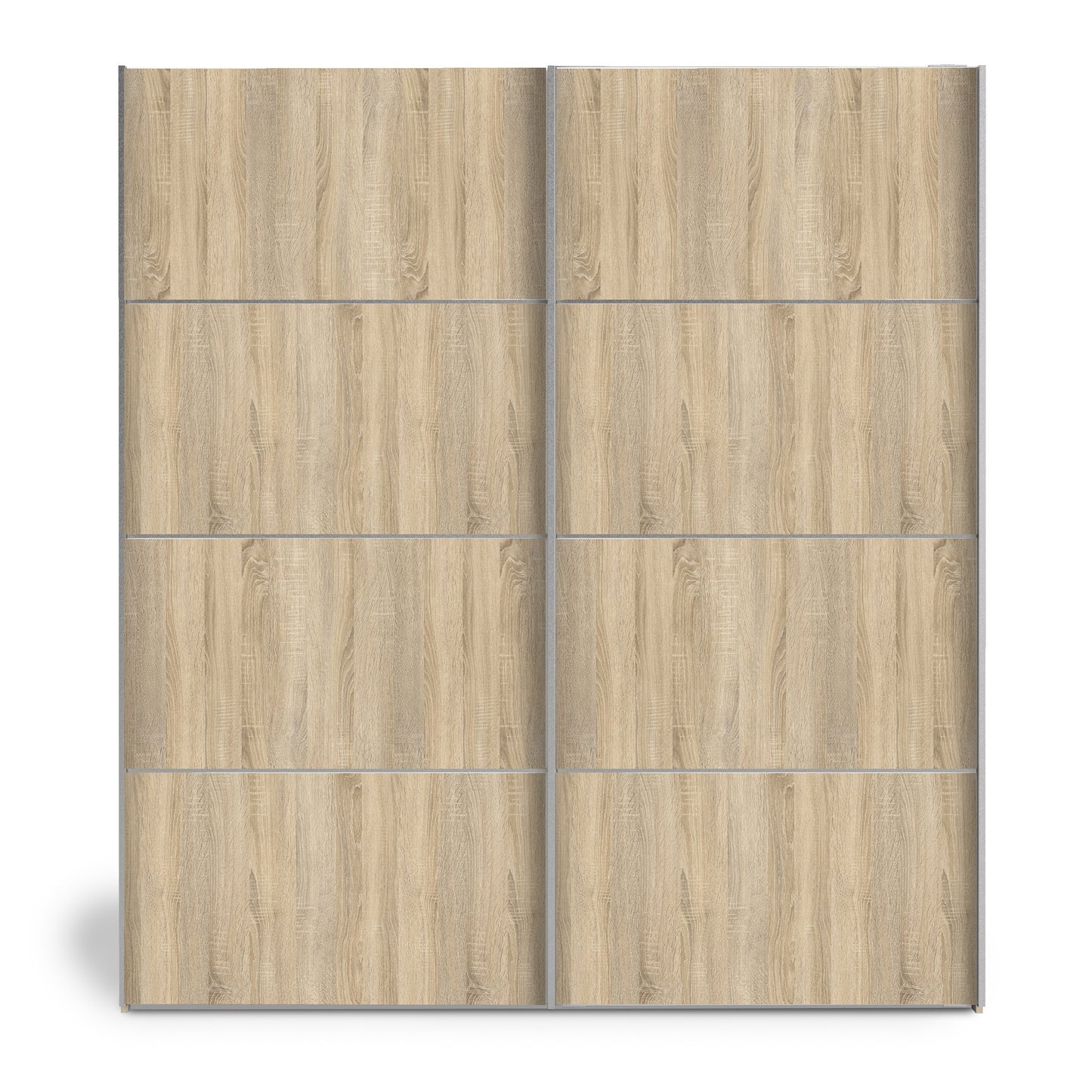 The 'Patsy' Collection. Sliding Wardrobe 180cm in Oak with Oak Doors with 5 Shelves