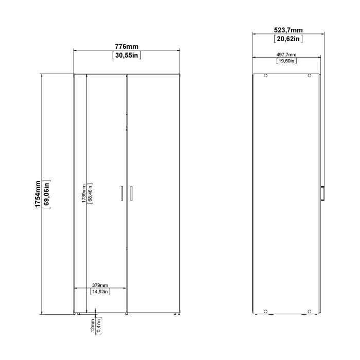 KFP HOME | Everyday Collection - Double door wardrobe