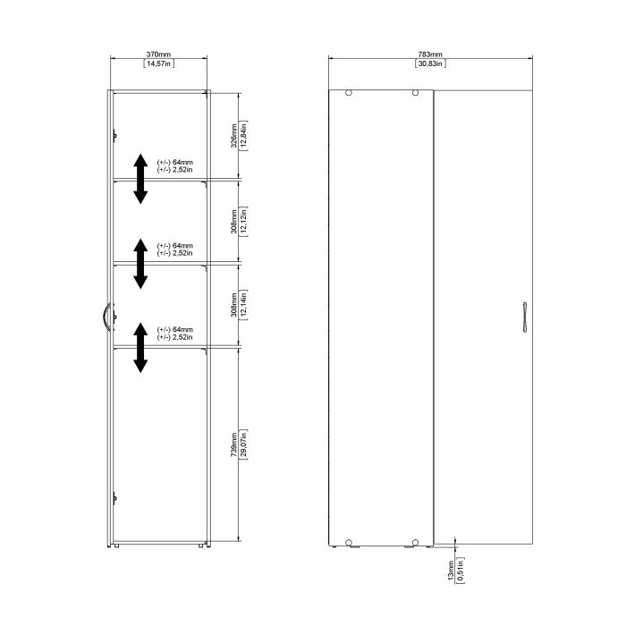KFP HOME | Everyday Collection - Single door space saver wardrobe