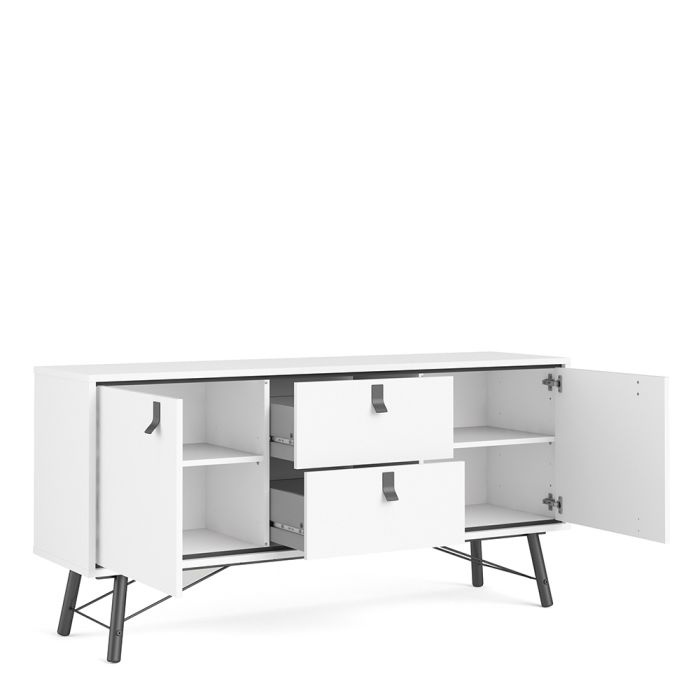 Rye Sideboard 2 Doors 2 Drawers in Matt White