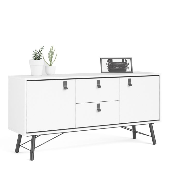 Rye Sideboard 2 Doors 2 Drawers in Matt White