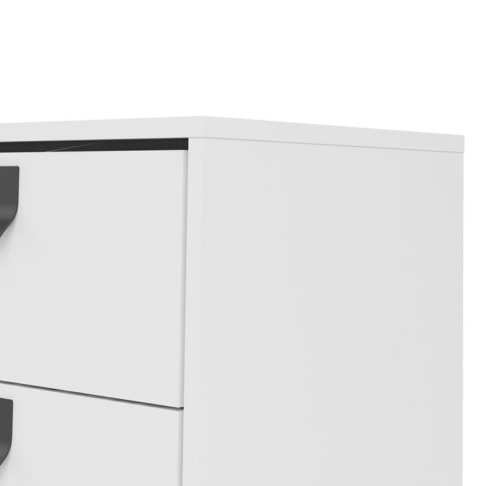 Rye Sideboard with 1 Door 2 Drawers in Matt White