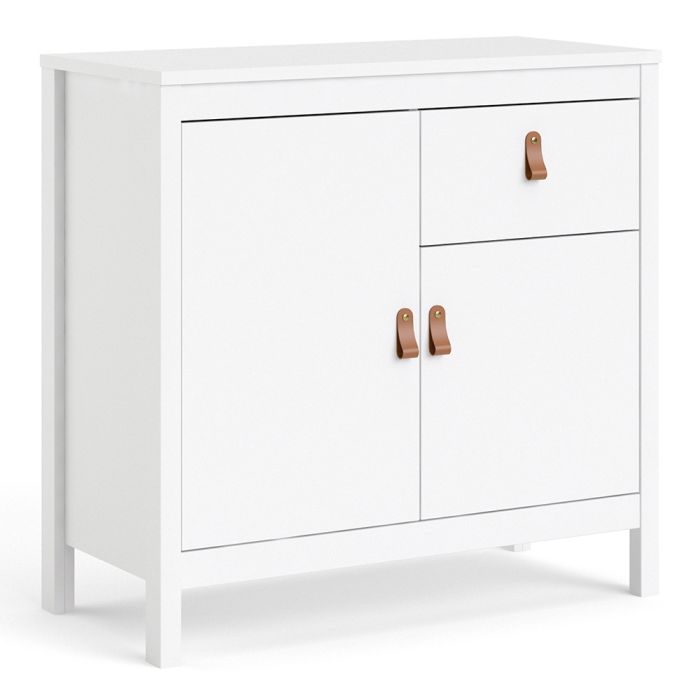 The 'Battle' Sideboard 2 Doors 1 Drawer in White