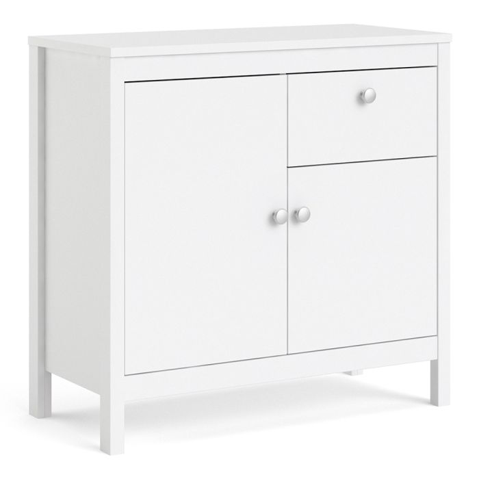 The 'Saffron' Sideboard 2 Doors 1 Drawer in White