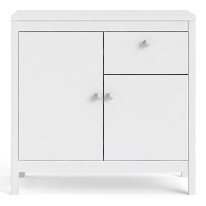The 'Saffron' Sideboard 2 Doors 1 Drawer in White