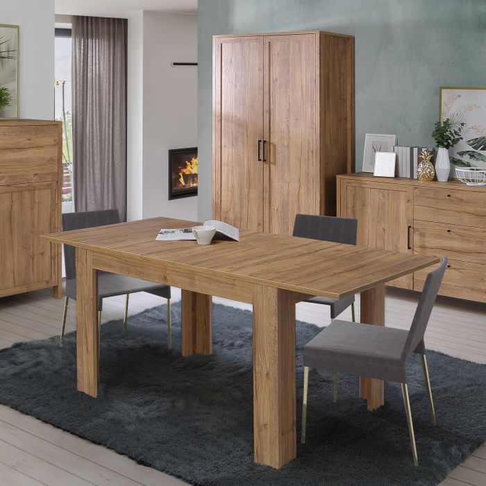 Table à manger extensible 120 cm en chêne Waterford