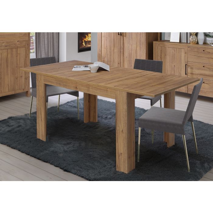 Table à manger extensible 120 cm en chêne Waterford
