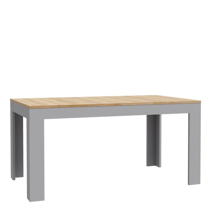 Table à manger extensible 160-207 cm en chêne Riviera/chêne gris