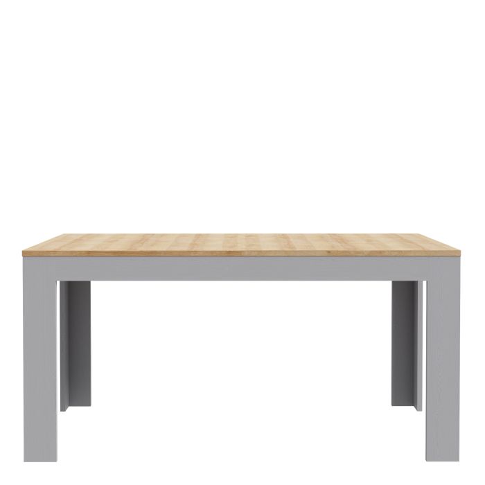 Table à manger extensible 160-207 cm en chêne Riviera/chêne gris
