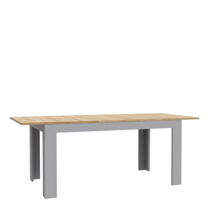 Table à manger extensible 160-207 cm en chêne Riviera/chêne gris