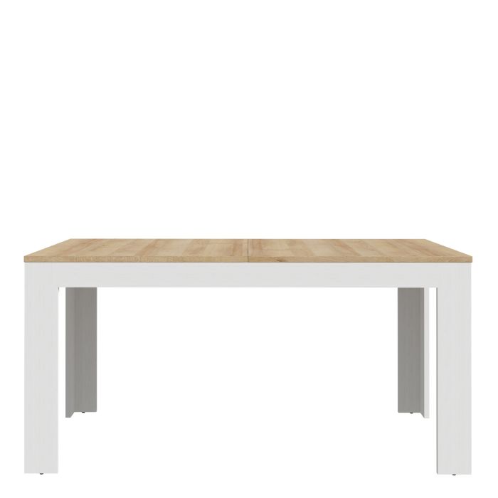 Table à manger extensible 160-207 cm en chêne Riviera/blanc
