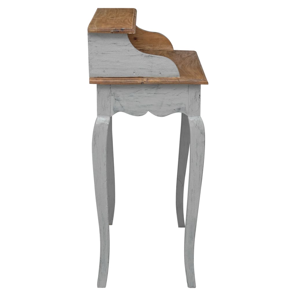 Bureau en bois d'acajou massif 80x40x92 cm