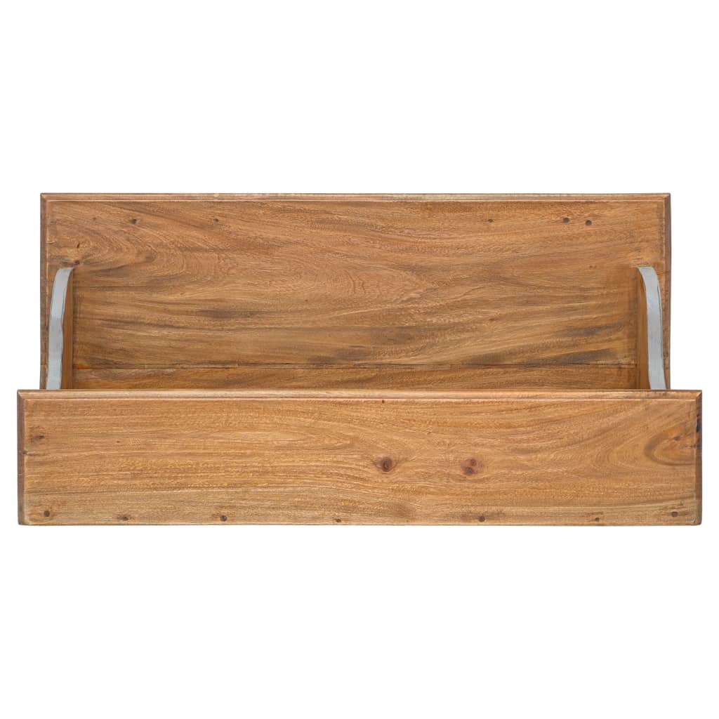 Bureau en bois d'acajou massif 80x40x92 cm
