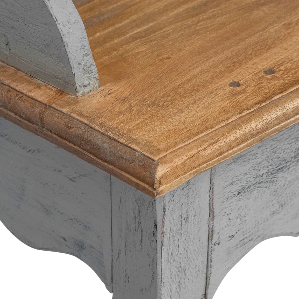 Bureau en bois d'acajou massif 80x40x92 cm