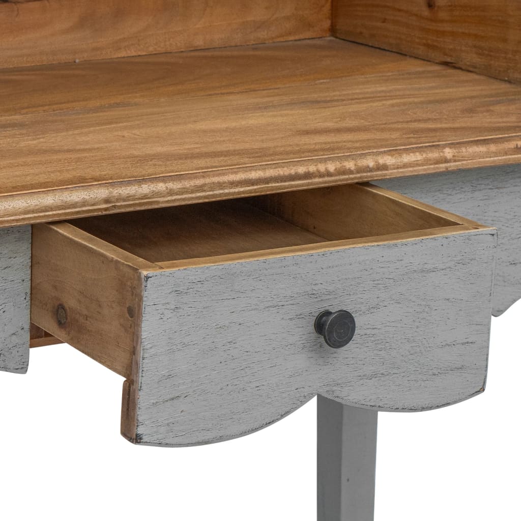 Bureau en bois d'acajou massif 80x40x92 cm