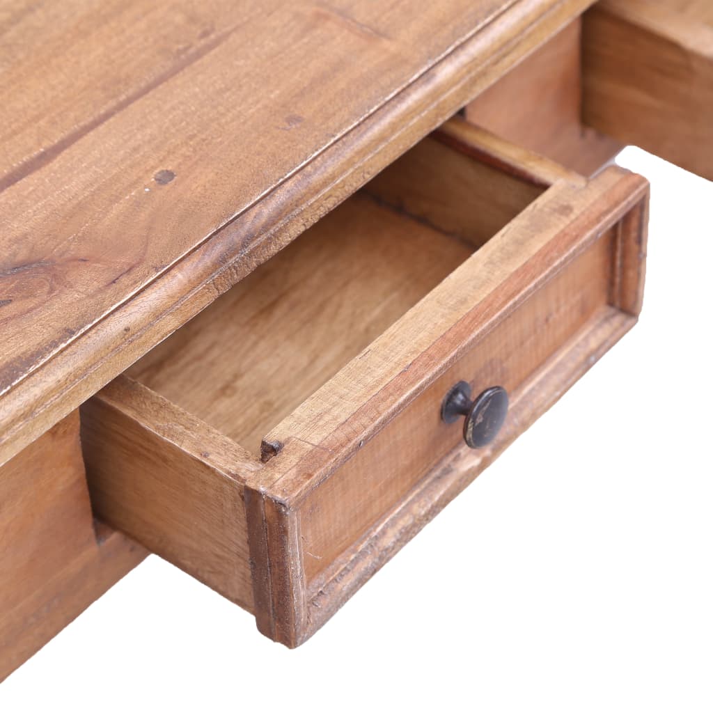 Bureau avec tiroirs 117x57x75 cm Bois d'acajou massif