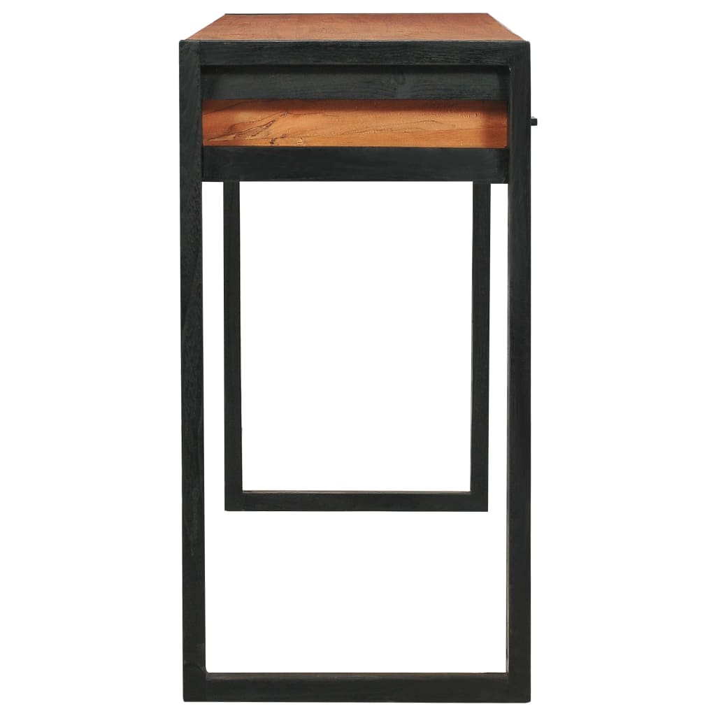 Bureau avec 2 tiroirs 140x40x75 cm Bois de teck