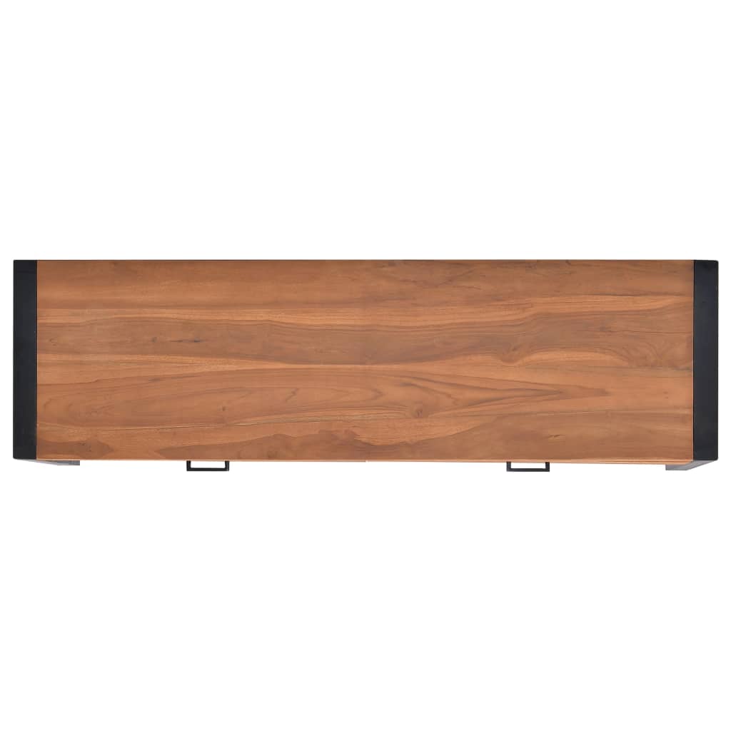 Bureau avec 2 tiroirs 140x40x75 cm Bois de teck