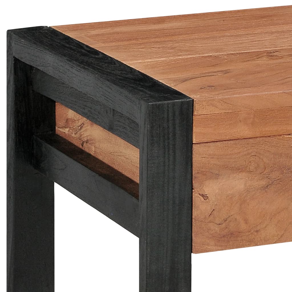 Bureau avec 2 tiroirs 140x40x75 cm Bois de teck