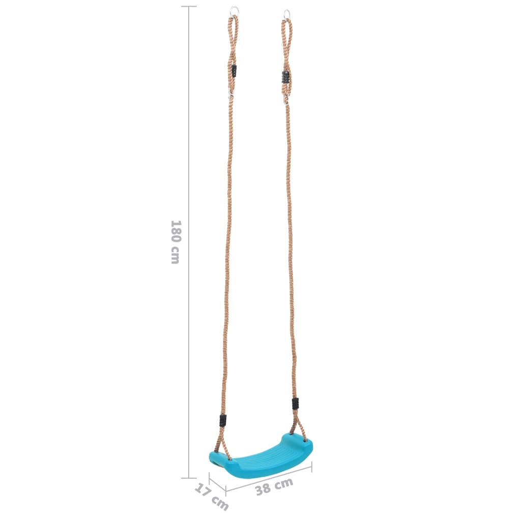 Siège de balançoire pour enfants bleu clair