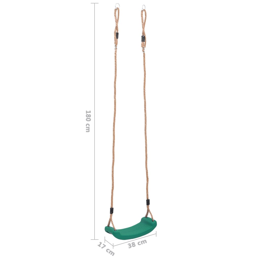 Siège de balançoire pour enfants vert