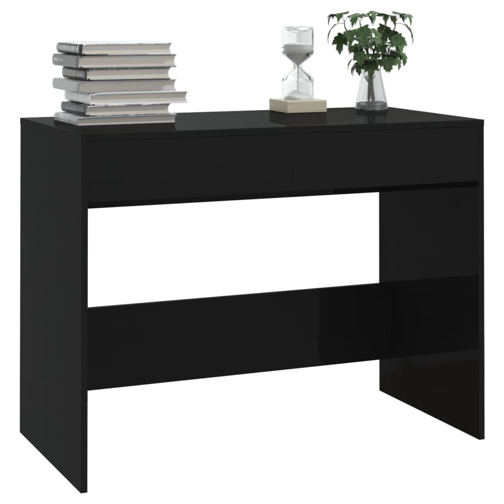 Bureau Noir 101x50x76,5 cm Bois composite