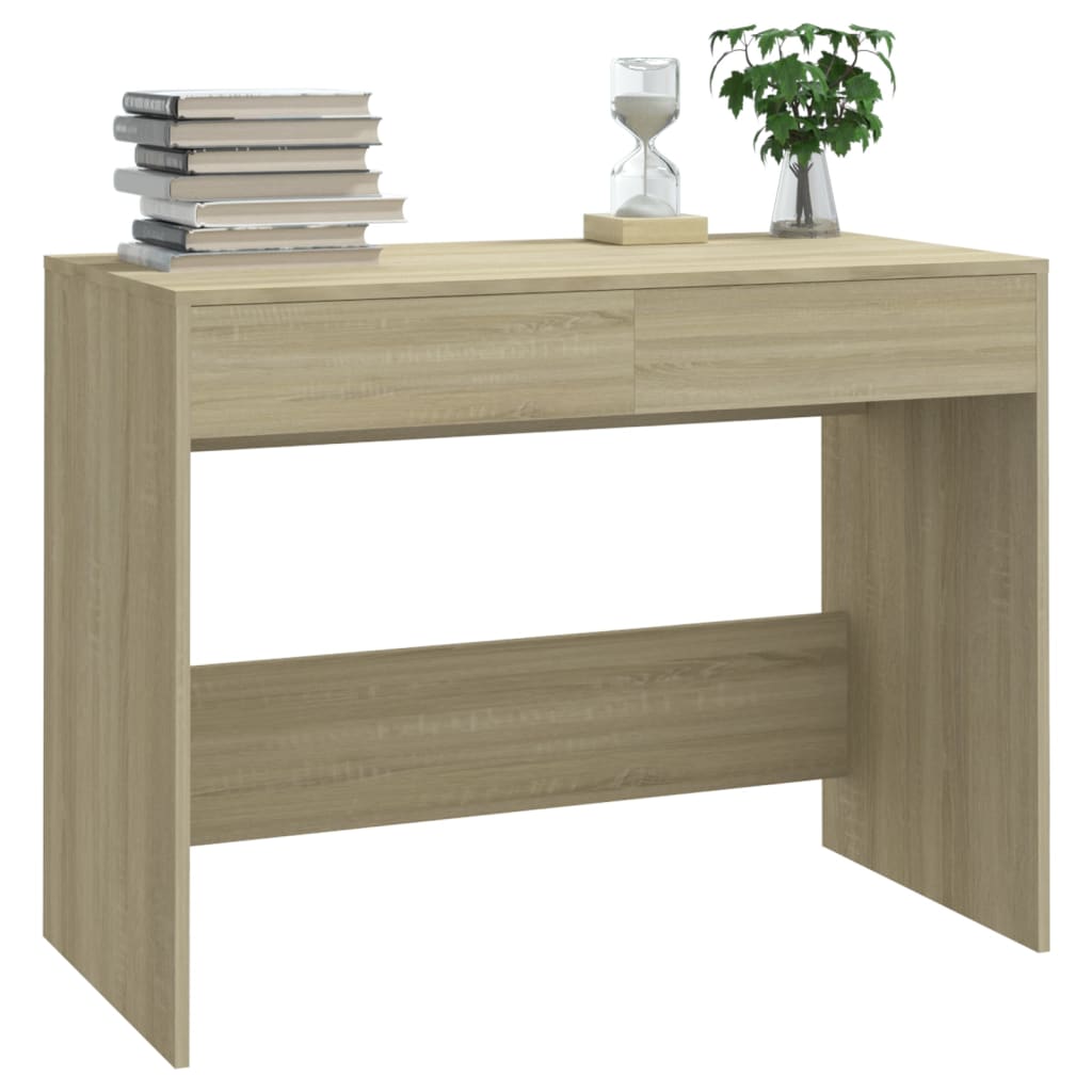 Bureau Chêne Sonoma 101x50x76,5 cm Bois d'ingénierie