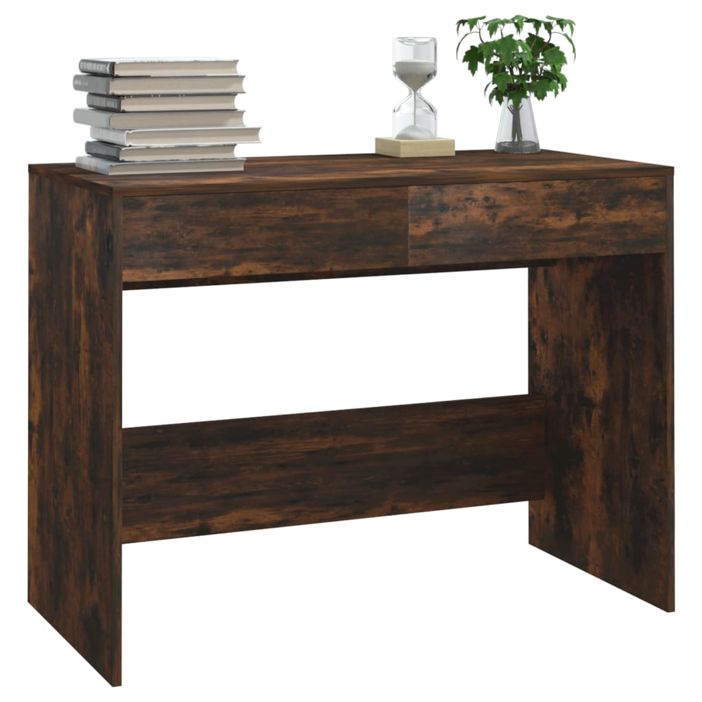 Bureau Chêne fumé 101x50x76,5 cm Bois composite