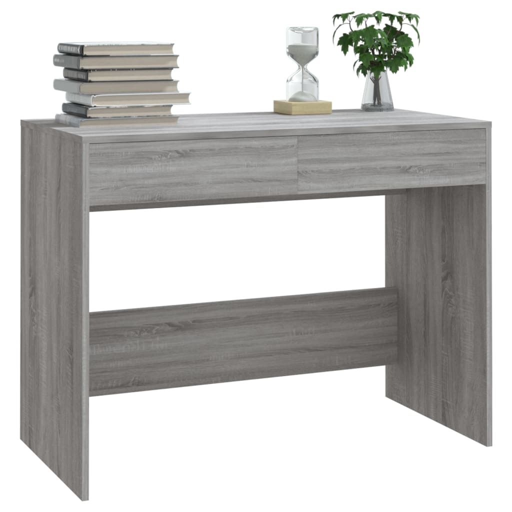 Bureau Gris Sonoma 101x50x76,5 cm Bois composite