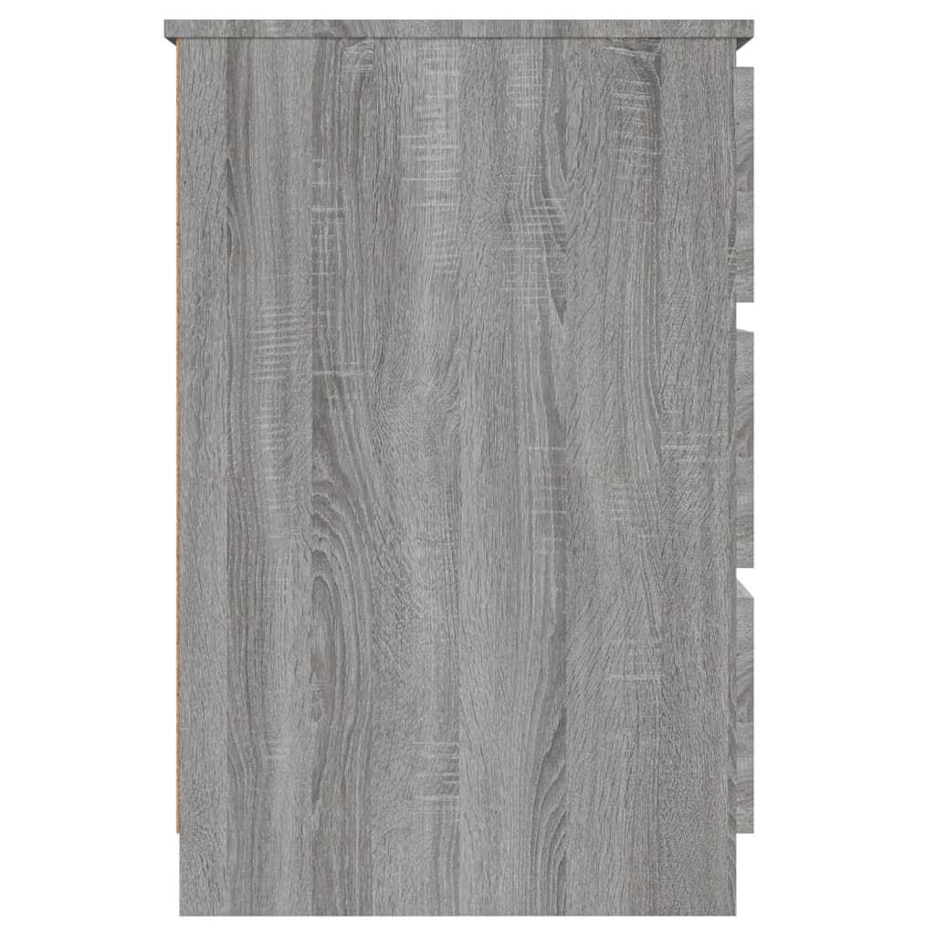 Bureau Gris Sonoma 140x50x77 cm Bois d'ingénierie